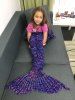 Super Soft Acrylic Knitted Mermaid Tail Style Blanket -  