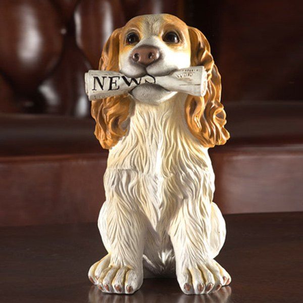 [46 OFF] Home Table Decoration Dog Animal Statue Craft Rosegal