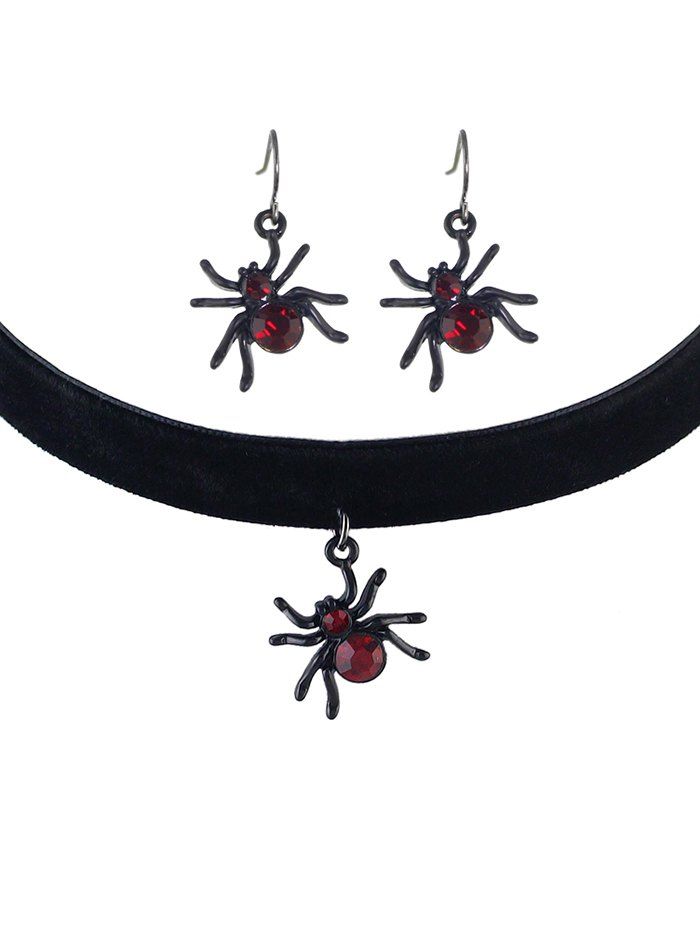 Outfits Spider Halloween Jewelry Set  