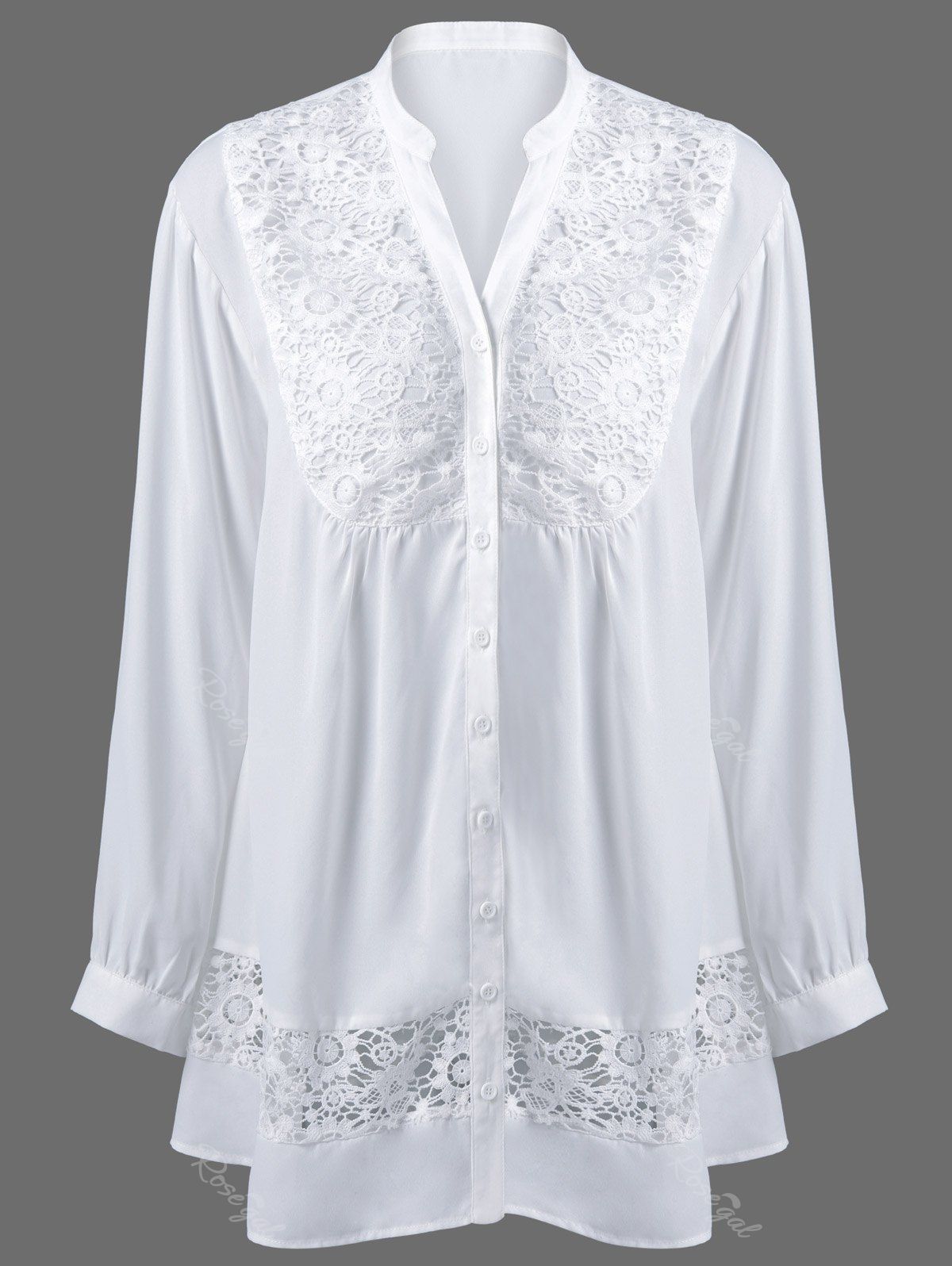 plus size lace blouse