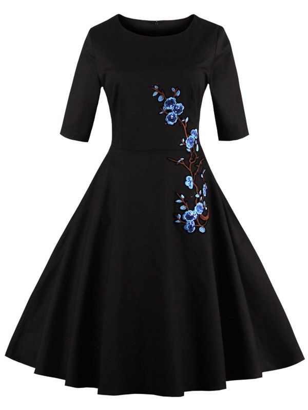 Black and White Semi Dresses