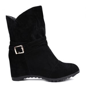 pull on wedge booties