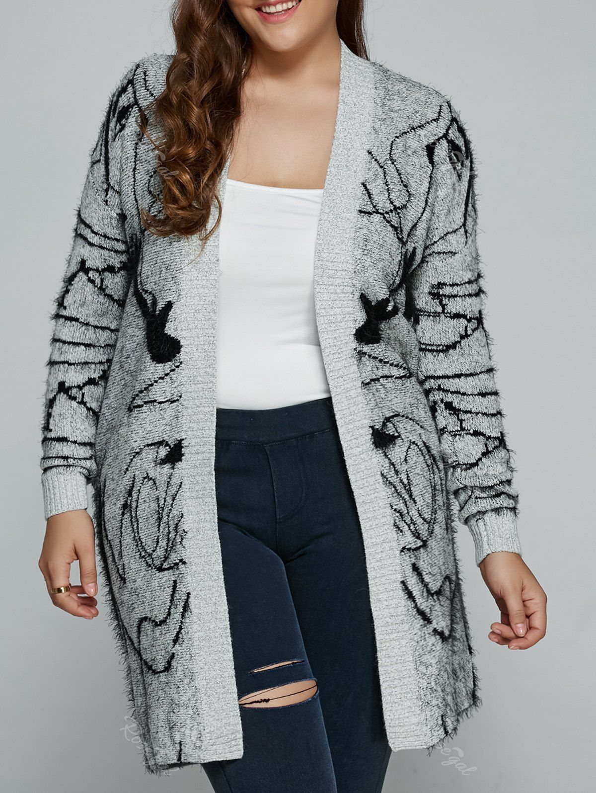 Plus size thick cardigan Clearance