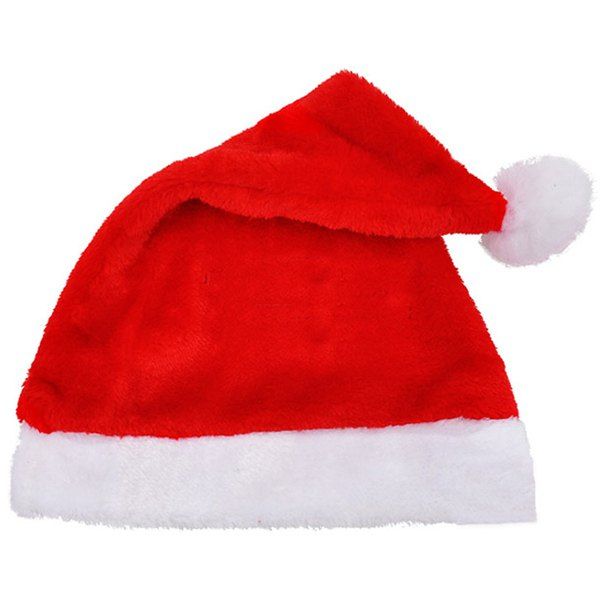

Christmas Party Supplies Plush Senta Claus Hat Decoration, Red