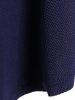 Haut Mouchoir Grande Taille à Manches Longues - Bleu Violet XL