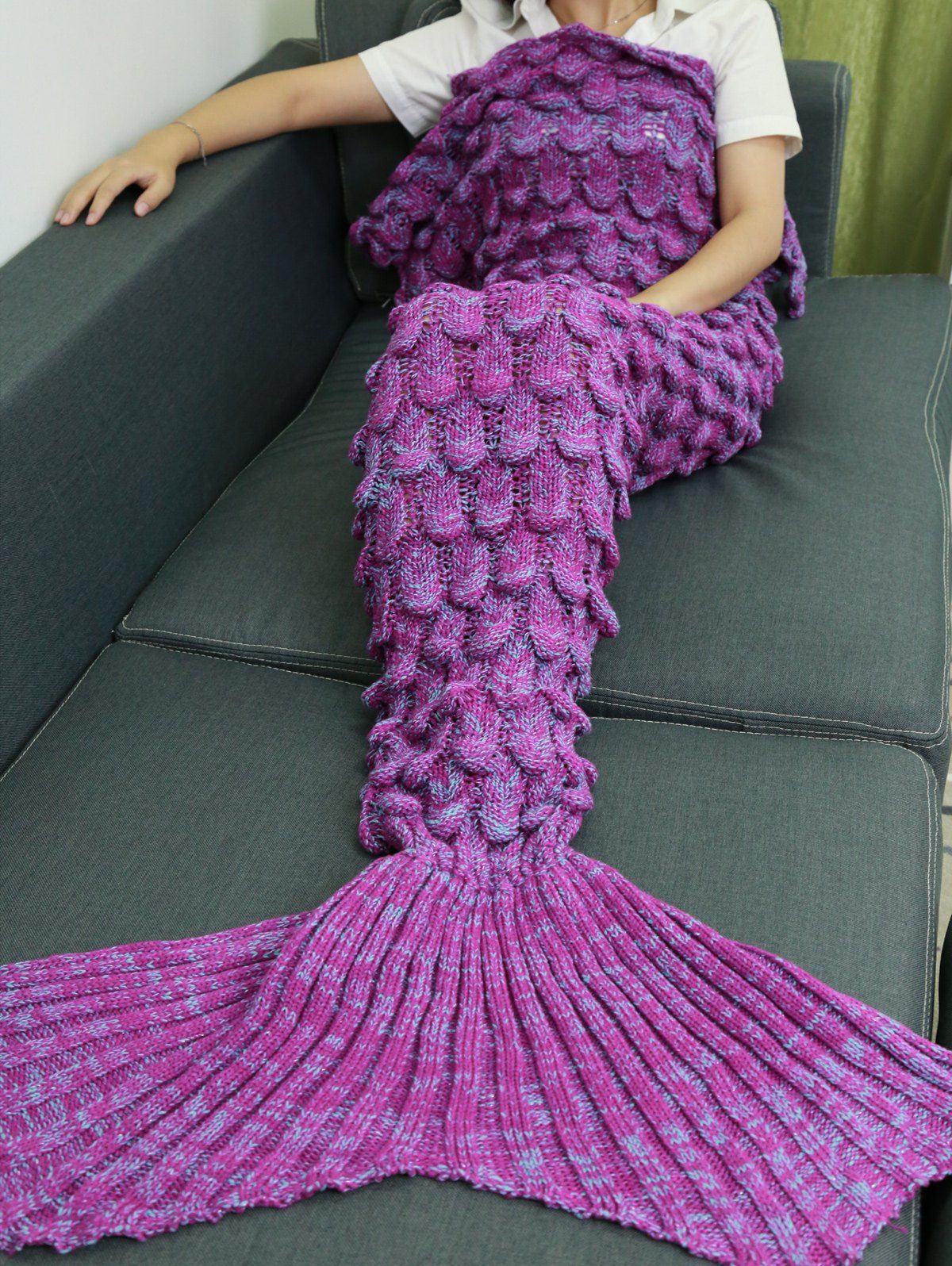 66% OFF Knitting Fish Scales Design Mermaid Tail Style ...