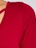 Crossback Bodycon Long Sleeve Bodysuit -  
