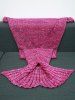 High Quality Crochet Knitting Sofa Mermaid Tail Blanket -  