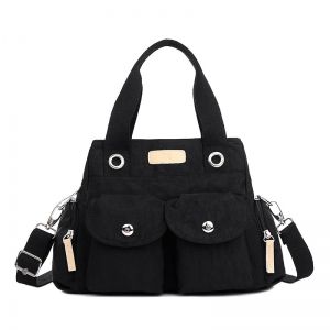 Pockets Magnetic Closure Zippers Tote Bag