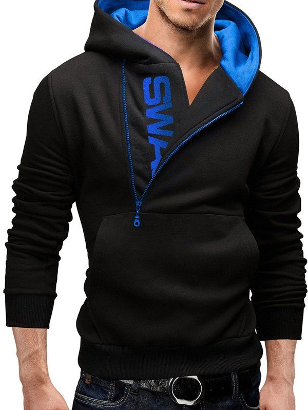 36 Off Izzumi Long Sleeve Pocket Front Side Half Zip Up Hoodie