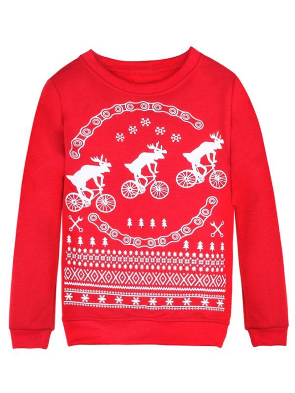 

Fawn Merry Christmas Sweatshirt, Red