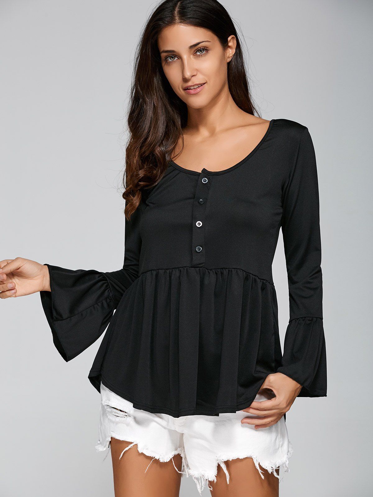 peplum t shirt tops
