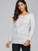 Loose Fit Back Criss-Cross Sweater -  