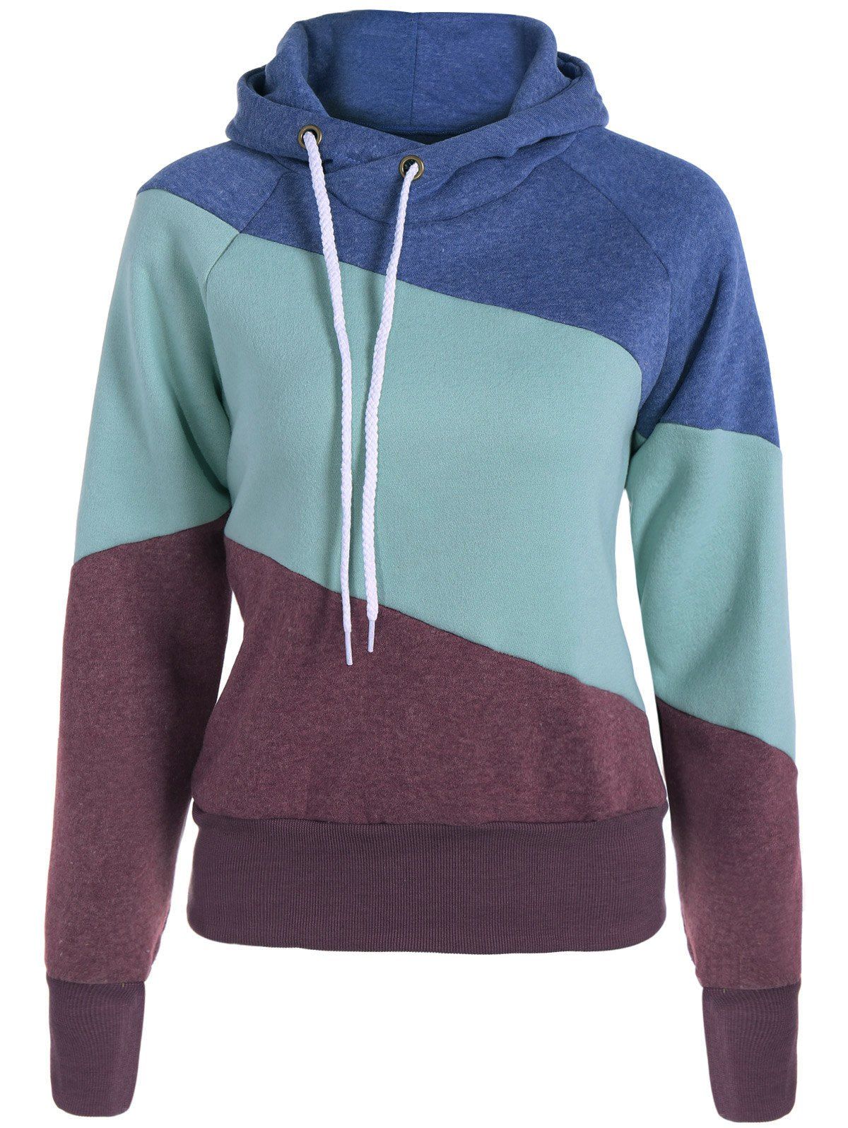 wholesale color block hoodies