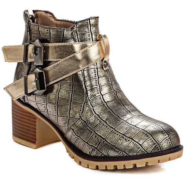 buckle ankle boots