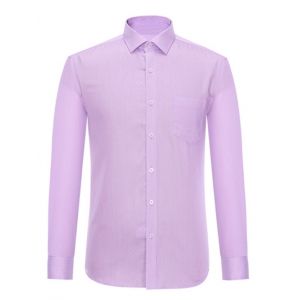 

Striped Long Sleeve Business Shirt, Light purple