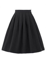 ruched high waisted skirt