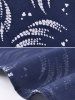 Circinate Print Long Sleeve Button-Down Shirt -  
