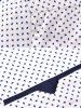 Argyle Imprimer manches longues Pocket Shirt - Blanc S