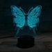 Home Decor 3D Illusion Stereo Color Changing Butterfly LED Night Light -  