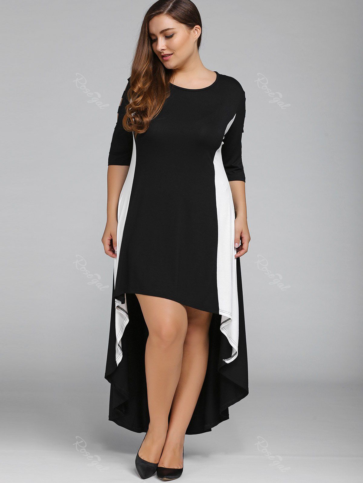 color block formal gown
