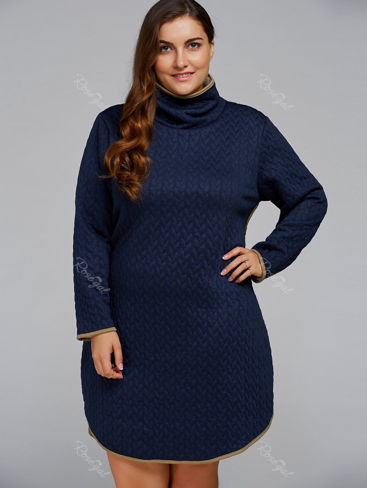 vestido de lã plus size