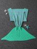 Polka Dot Design Bed Sleeping Bag Knitted Wrap Sofa Mermaid Blanket -  