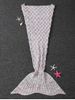 Soft Fish Scale Design Antipilling Sleeping Bag Wrap Mermaid Blanket -  