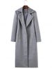Fitted Twin Pockets Wool Coat -  