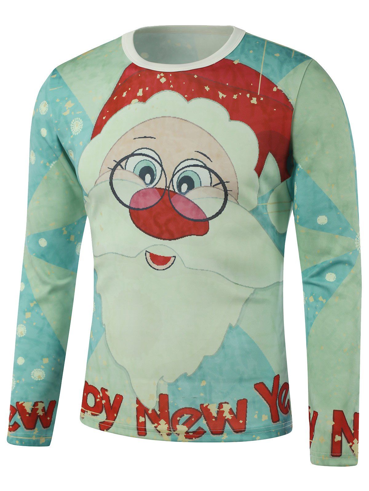 Coolred-Women Sweatshirt Crew-Neck Long-Sleeve Splicing Printed Sweatshirts