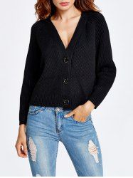 loose cropped cardigan