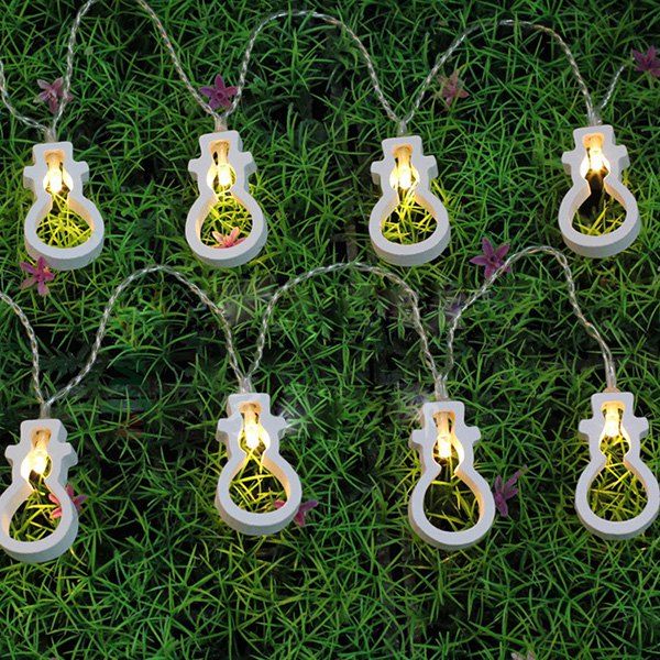

10PCS Christmas Party Supplies Snowman Hanging LED Light Bunch Decoration, Warm white light