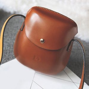 PU Leather Covered Closure Metallic Crossbody Bag