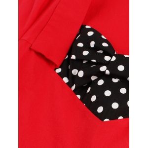 plus size red polka dot
