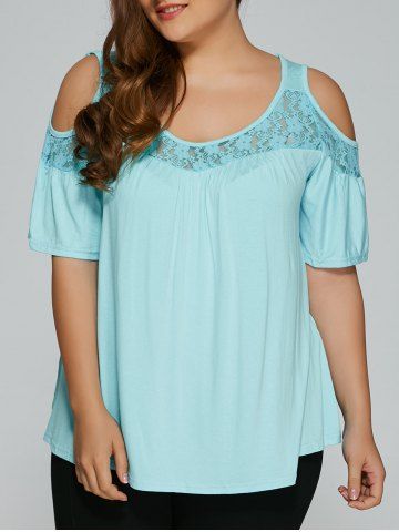 2019 plus size sheer lace insert t shirt 2019 plus size sheer lace insert t shirt