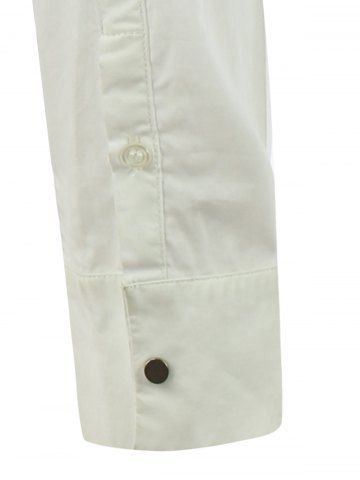 

Stand Collar Zipper-Up Lightweight Jacket, White