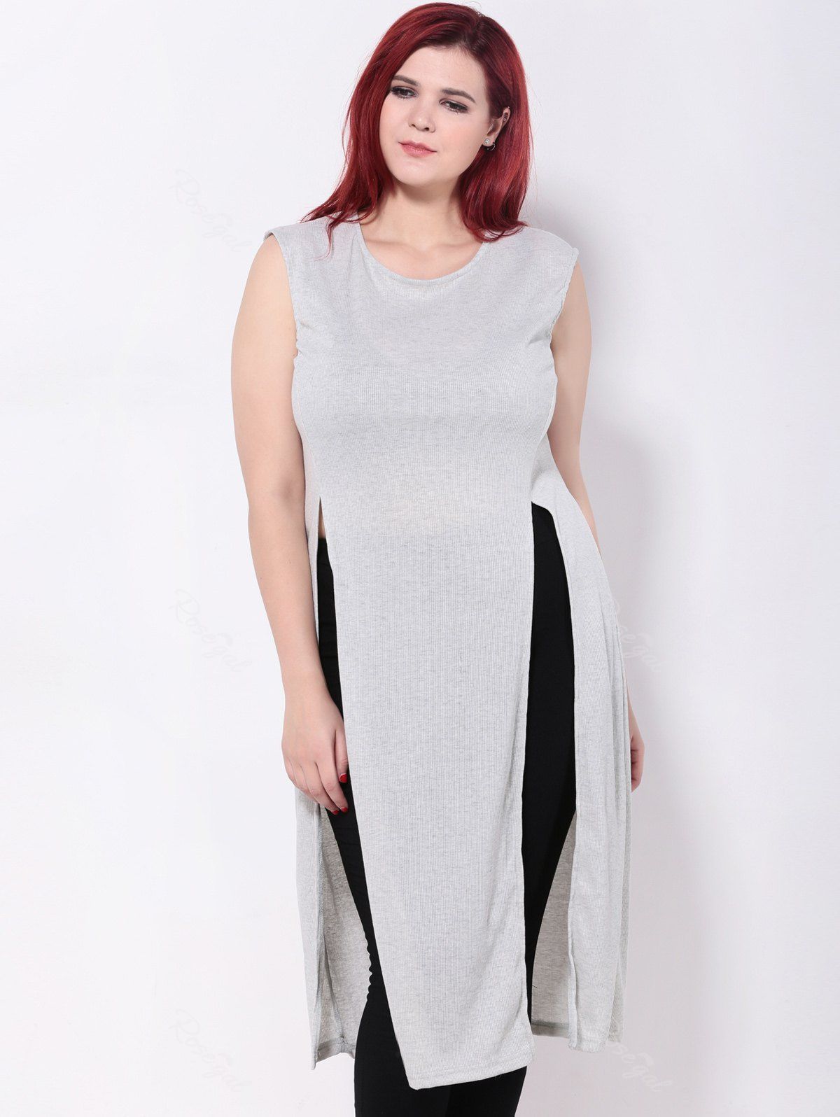 extra long tank tops plus size