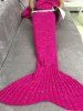 Super Soft Sleeping Bag Mermaid Knitted Blanket -  