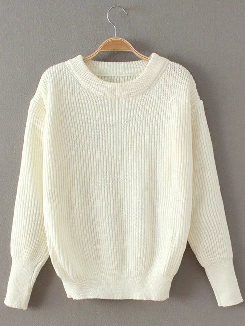 Outfit Casual Ribbed Pullover Sweater  