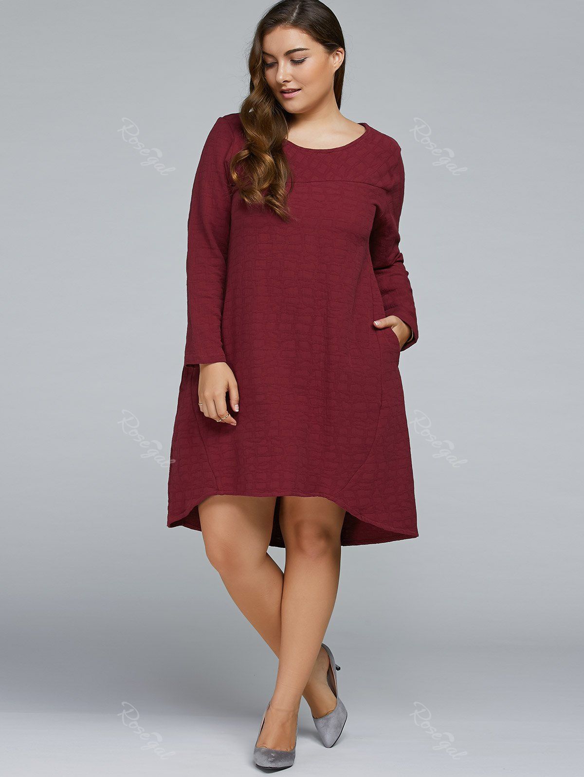Long Sleeve High Low Dress