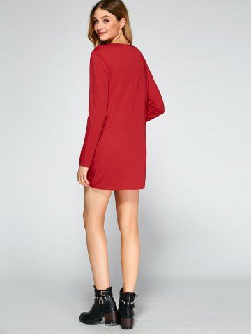 Christmas Glitter Reindeer Pattern Dress