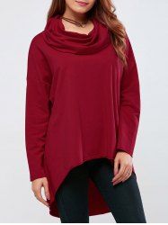 Red Cowl Neck Sweater Cheap Shop Fashion Style With Free Shipping ...