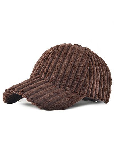 

Corduroy Thick Stripe Adjustable Baseball Cap, Coffee