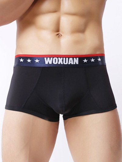 

Stars Edging Boxer Brief, Black