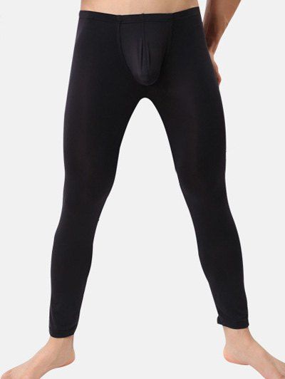 

Breathable Ultrathin U Convex Pouch Long Pants, Black