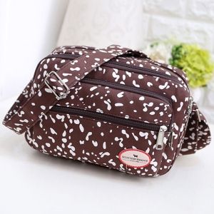 Zippers Canvas Colour Spliced Crossbody Bag