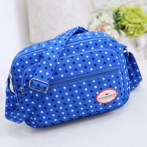 Zippers Star Printed Colour Splicing Crossbody Bag