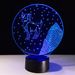 3D visuel 7 Changement de couleur Aries Shape LED Night Light - coloré 