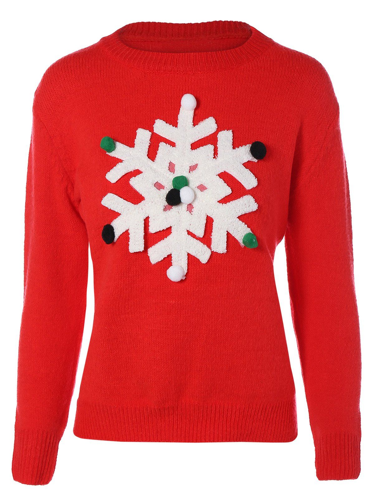 

Christmas Snowflakes Sweater, Red