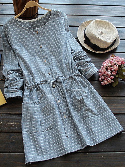 casual long sleeve shirt dress